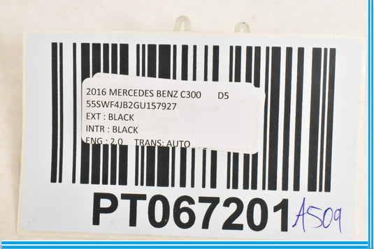 15-20 Mercedes C300 W205 Rear License Plate Light Lamp LED 0999067000 Oem