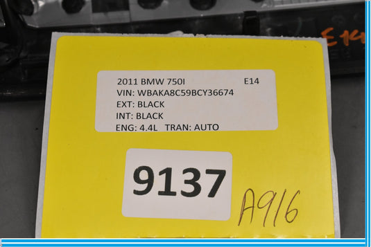 09-15 BMW 750i 750Li Right Passenger Side Door Panel Wood Trim Oem