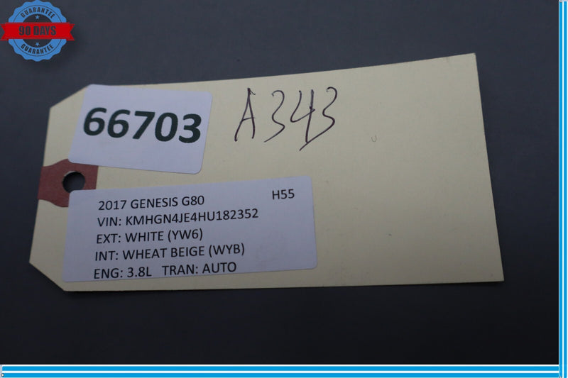 Load image into Gallery viewer, 17-20 Genesis G80 Front Right Passenger Side Seat Outer Trim Cover Black Oem
