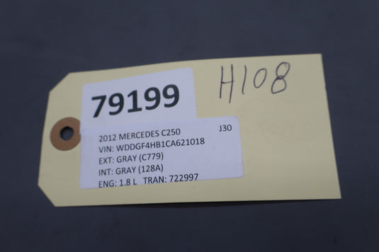 08-14 Mercedes W204 C300 C250 C350 Center Console Shift Shifter Bezel Trim Oem