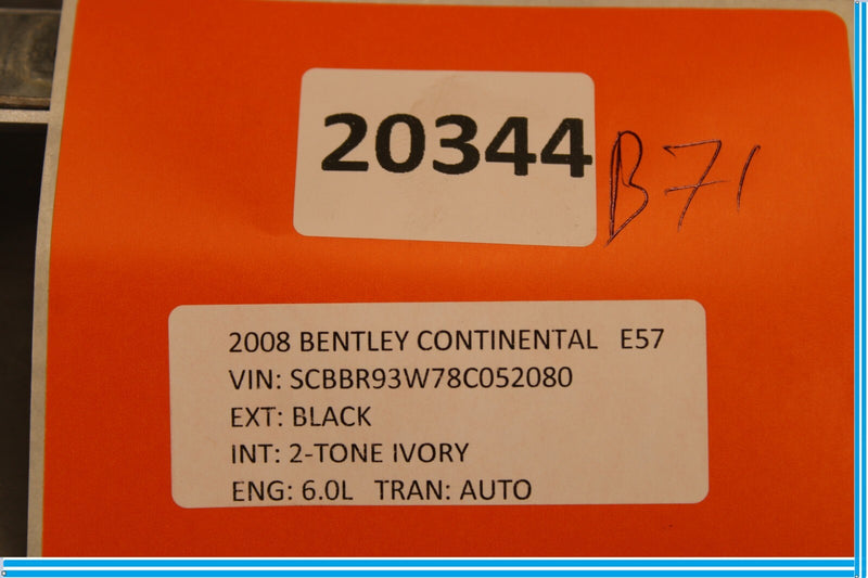 Load image into Gallery viewer, 06-11 Bentley Continental Front Right Passenger Seat Trim Chrome Oem
