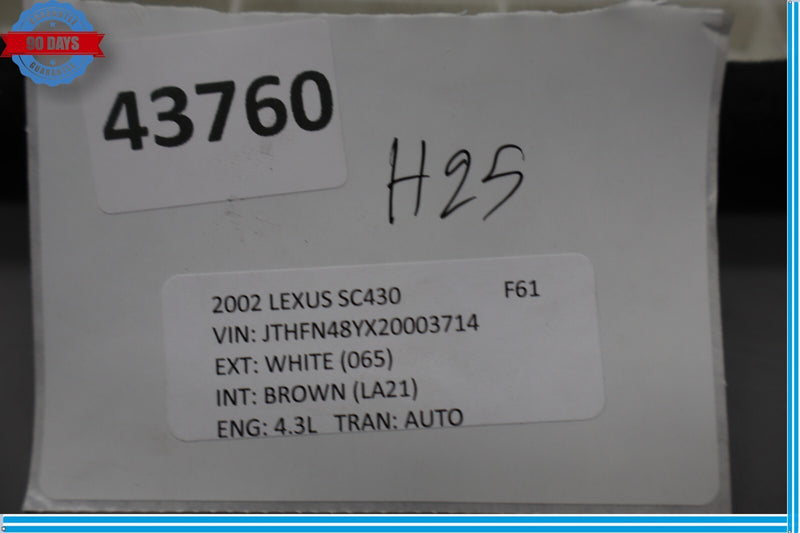 Load image into Gallery viewer, 02-10 Lexus SC430 Front Left Driver Side Lower Seat Trim Cover Panel Carpet Oem
