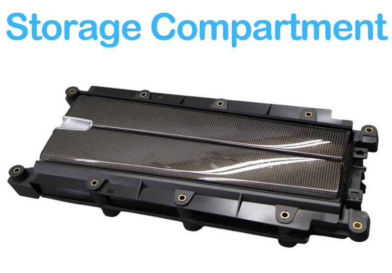 Load image into Gallery viewer, 10-16 Porsche Panamera Rear Center Console Storage Compartment Trim Panel Oem
