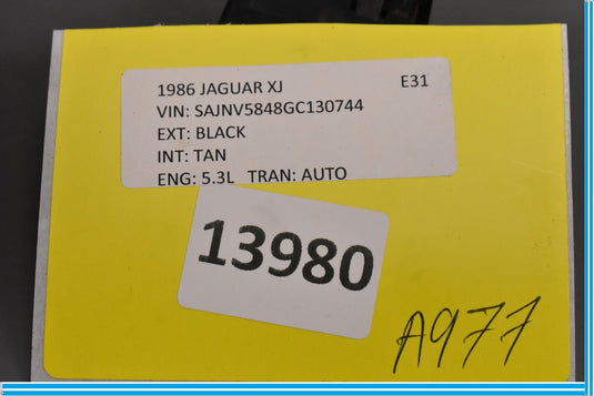 83-87 Jaguar XJ6 XJS X351 Door Window Control Switch Button Oem