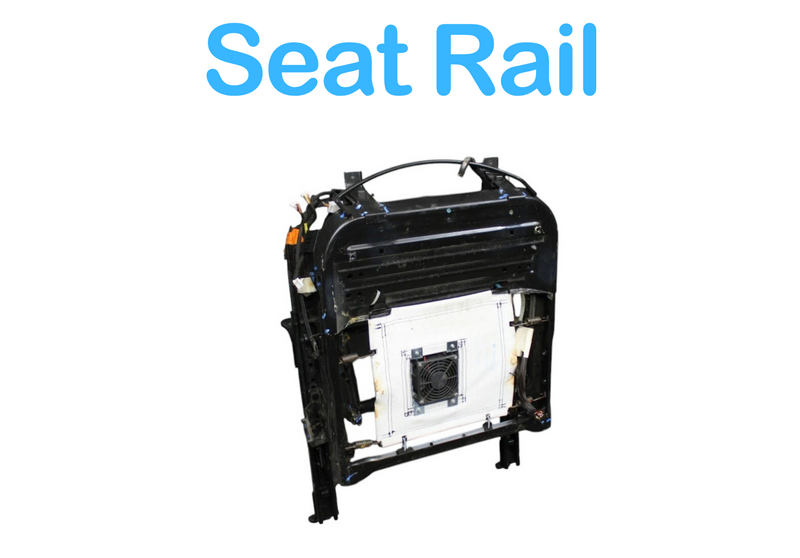 Load image into Gallery viewer, 03-13 Maserati Quattroporte Front Left Lower Bottom Seat Rail Frame Black OEM
