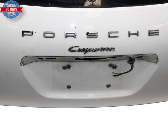 11-14 Porsche Cayenne 958S Trunk Lid Liftgate Tailgate Hatch Shell White OEM