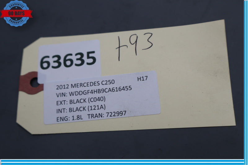 Load image into Gallery viewer, 08-14 Mercedes C250 C300 C350 Rear Right Interior Trim Panel C Pillar Black Oem
