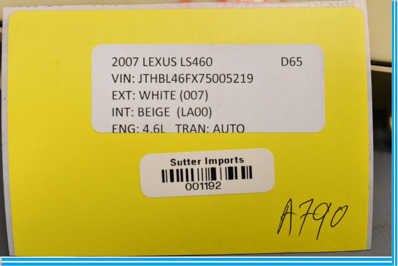 Load image into Gallery viewer, 07-09 Lexus LS460 Front Right Passenger Side Seat Control Switch ECRU Oem
