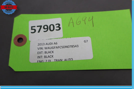 12-18 Audi A6 A6 Quattro S6 Rear Left Driver Side Exterior Door Handle Oem