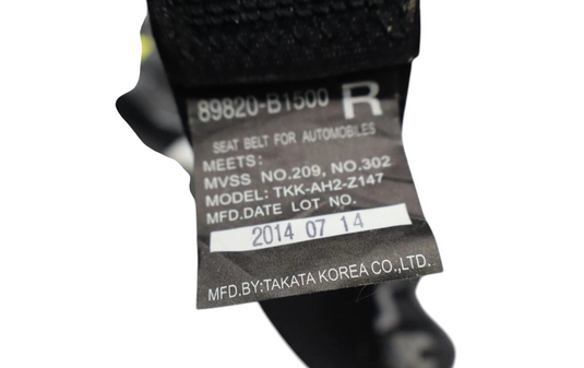 15-20 Hyundai Genesis G80 Rear Right Side Seat Belt Retractor 89820-B1500 Oem