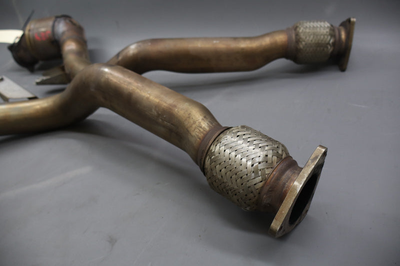 Load image into Gallery viewer, 03-13 Bentley Continental GTC Exhaust Downpipe Left &amp; Right Side Set OEM
