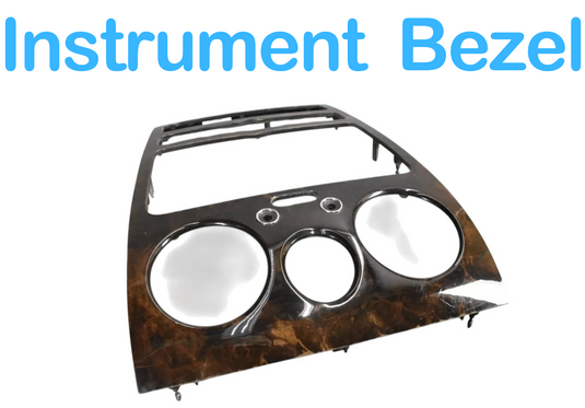 03-12 Bentley Continental GT GTC Center Dashboard Instrument Panel Wood Oem