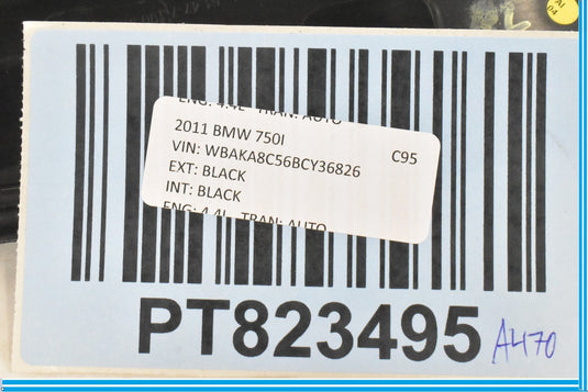 09-15 BMW 750i F01 Rear Left Door Sill Scuff Plate Trim 51478046289 Oem