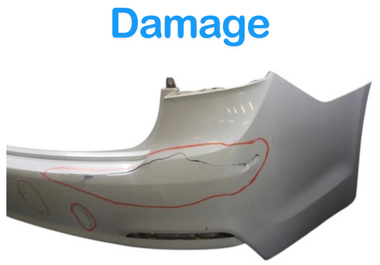 15-20 Hyundai Genesis G80 Rear Bumper Cover Panel Assembly White 86640B1100 OEM