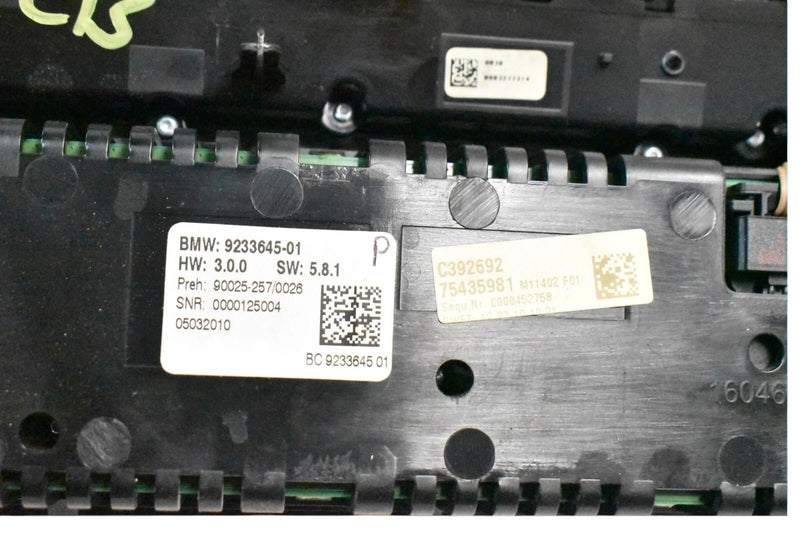 Load image into Gallery viewer, 09-12 BMW F02 750 740 Front Radio AC Heat Climate Control Switch 9233645 OEM
