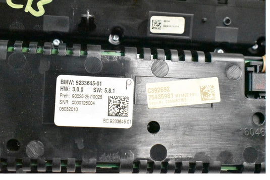 09-12 BMW F02 750 740 Front Radio AC Heat Climate Control Switch 9233645 OEM