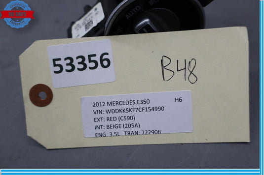 08-14 Mercedes W207 E350 C350 Headlight Fog Light Switch Control Module Oem