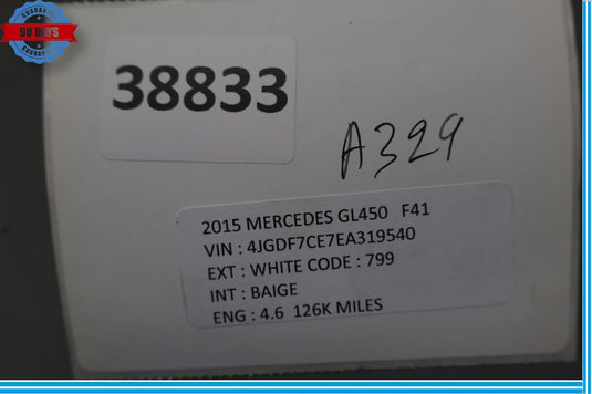 12-19 Mercedes X166 GL450 GL550 Front Left Side Window Regulator Motor Oem