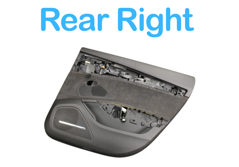 Load image into Gallery viewer, 11-17 Audi A8 Quattro Rear Right Passenger Interior Door Panel Cover Black Oem
