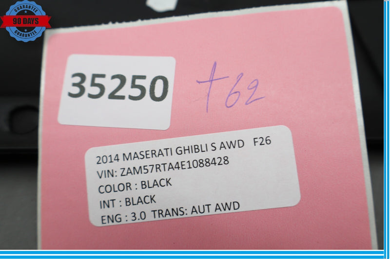 Load image into Gallery viewer, 14-22 Maserati Ghibli M157 Front Right Side Seat Switch Cover Trim Black Oem
