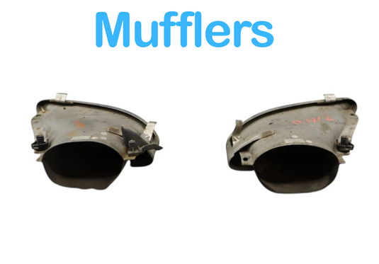 14-17 Mercedes W207 E550 E350 Sport Exhaust Mufflers Muffler Tips Pair OEM