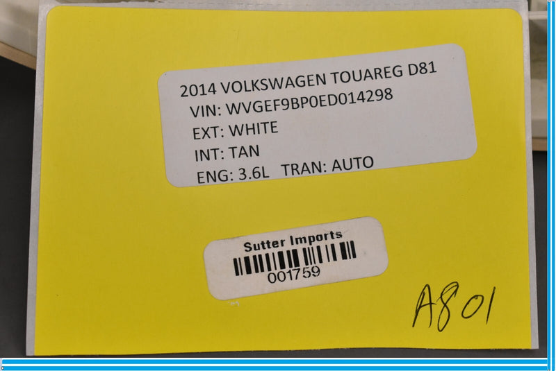 Load image into Gallery viewer, 11-14 Volkswagen VW Touareg Front Upper Interior Dome Reading Light Lamp Oem
