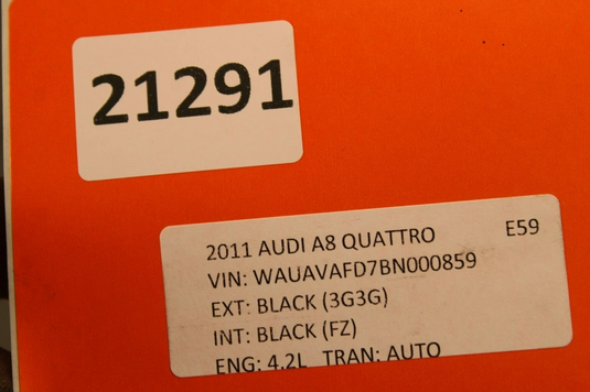 09-17 Audi A8 A8 Quattro Transmission Mount Bracket Crossmember 4H0399263 Oem