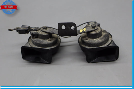 14-24 Jaguar X152 F-Type Horn Alarm Signal Pair Set W/ Bracket Black Oem