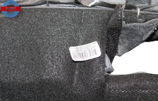 12-20 Tesla Model S Rear Lower Bottom Seat Cushion Leather Black 102607601 Oem