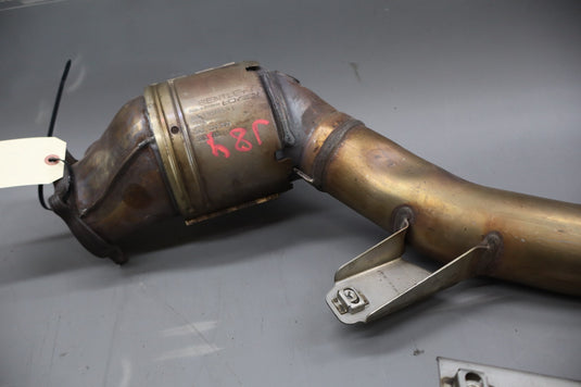 03-13 Bentley Continental GTC Exhaust Downpipe Left & Right Side Set OEM