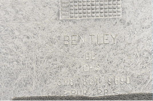 03-06 Bentley Continental GT Front Left Driver Rear Pocket Back Rest Beige Oem