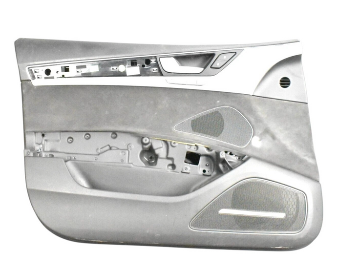 11-17 Audi A8 Front Left Driver Interior Door Trim Panel Black 4H0868151A OEM