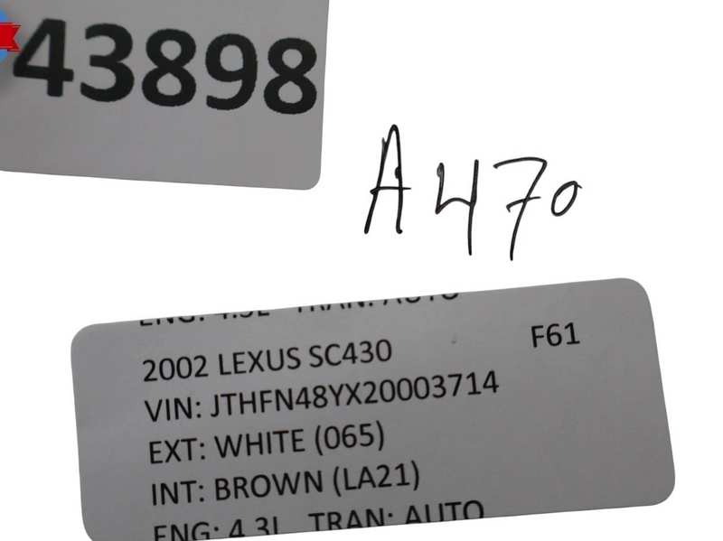 Load image into Gallery viewer, 02-10 Lexus SC430 Front Upper Interior Rear View Mirror Assembly 8781024240 Oem
