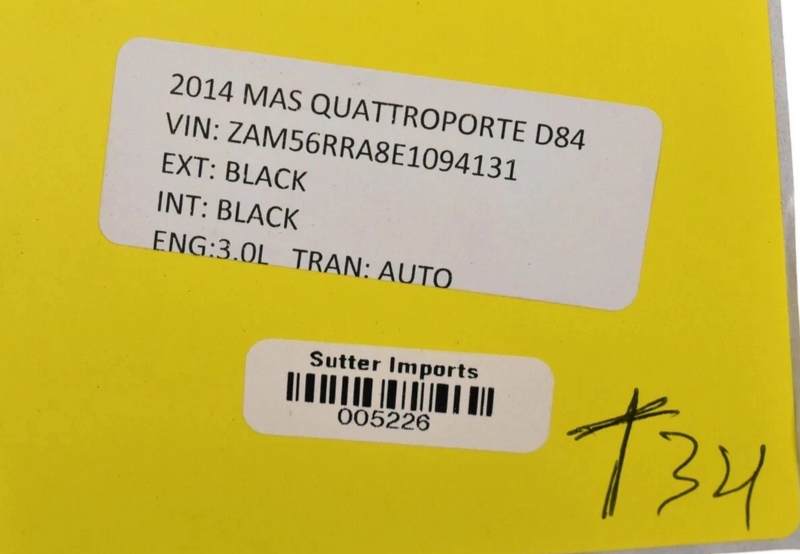 Load image into Gallery viewer, 14-17 Maserati Quattroporte M156 Front Bumper Foam Impact Energy Absorber Oem
