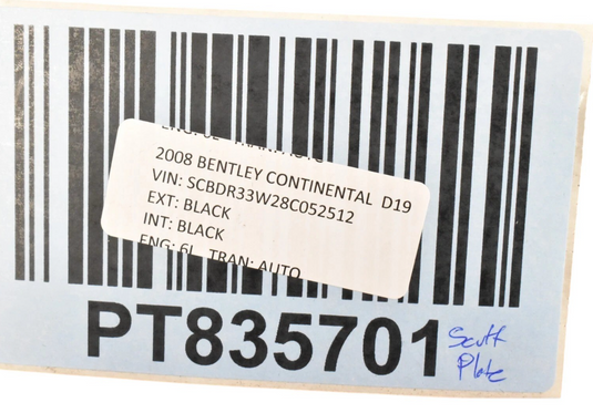 03-12 Bentley Continental GTC Speed Left Side Door Step Sill 3W3863381E Oem