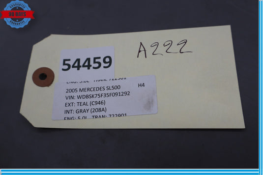 03-12 Mercedes R230 SL500 Left Seat Backrest Recline Switch Cover Oem
