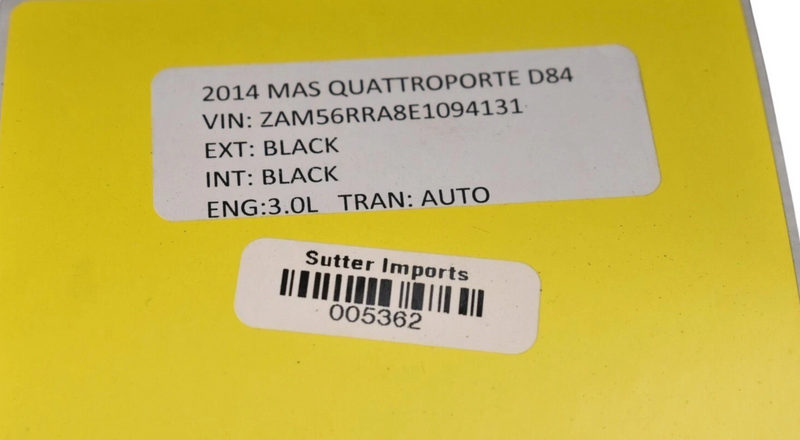 Load image into Gallery viewer, 14-18 Maserati Quattroporte Rear Left Driver Side Top Upper Seat Cushion Oem
