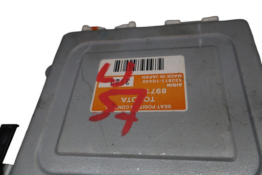 02-10 Lexus SC430 Front Left Driver Side Seat Position Control Module Unit Oem