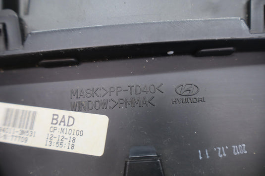 09-14 Hyundai Genesis Front Instrument Speedometer Cluster Guage Oem