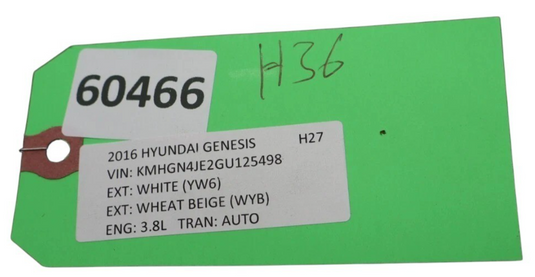 15-17 Hyundai Genesis Rear Left or Right Seat Head Rest Headrest 89700B1010 Oem