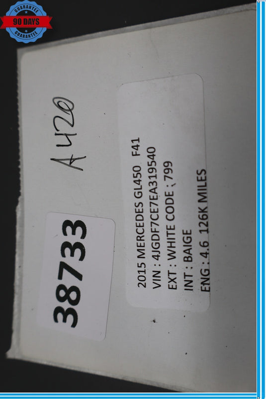 12-19 Mercedes W166 ML350 GL450 GL550 Gas Throttle Pedal Accelerator Oem