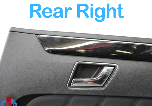 10-13 Mercedes W212 E350 E400 Rear Right Side Interior Door Panel Cover Oem