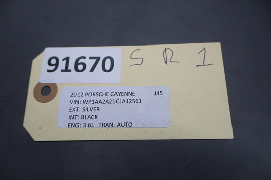 11-24 Porsche Cayenne 958 Turbo Front Right Side Lower Seat Track Rail Frame Oem