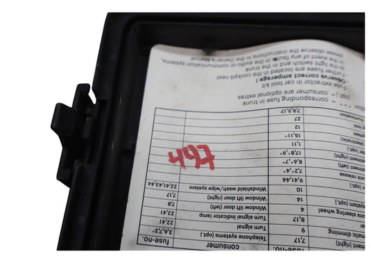 98-03 Mercedes W208 CLK320 Under Hood Fuse Box Cover Lid Cap A2085452300 Oem
