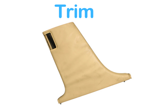 06-12 Bentley Continental Left Driver Side Lower B Pillar Panel Trim OEM