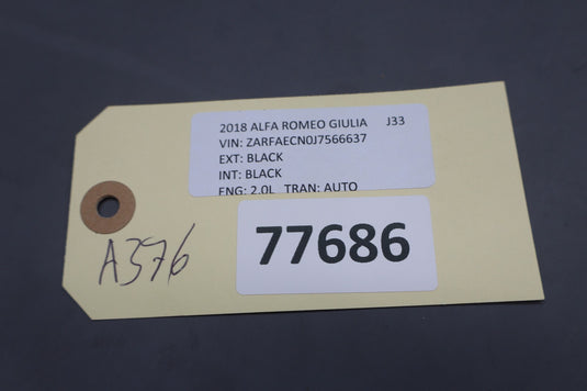 17-19 Alfa Romeo Giulia Roof Exterior Shark Fin Radio Antenna Assembly Oem
