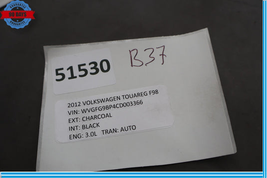 11-17 Volkswagen VW Touareg Fog Light Headlight Switch With Rear Fog Control Oem