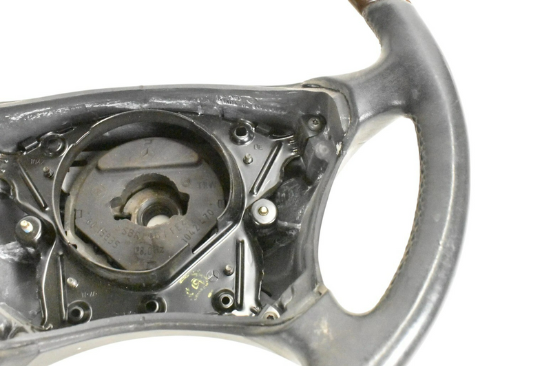 Load image into Gallery viewer, 00-06 Mercedes CL500 CL600 W215 Driver Steering Wheel Woodgrain Trim Oem
