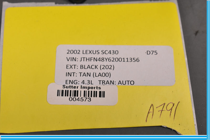 Load image into Gallery viewer, 02-10 Lexus SC430 Front Left Driver Side Seat Control Switch Ecru Oem
