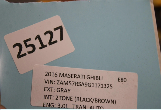 14-17 Maserati Ghibli Front Right Passenger Lower Bottom Seat Cushion Brown Oem